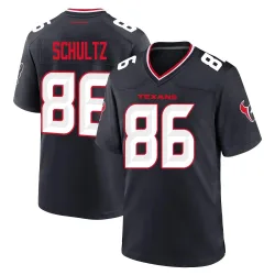 Houston Texans Men's Game Navy Team Jersey (86 Dalton Schultz)