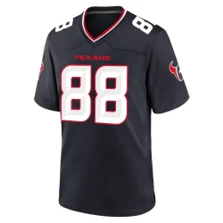 Houston Texans Men's Game Navy Team Jersey (88 Johnny Johnson III)