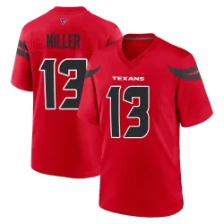 Houston Texans Men's Game Red Alternate Jersey (13 Braxton Miller)
