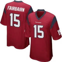 Houston Texans Men's Game Red Alternate Jersey (15 Ka'imi Fairbairn)