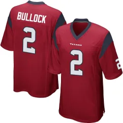 Houston Texans Men's Game Red Alternate Jersey (2 Calen Bullock)