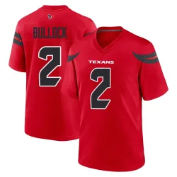Houston Texans Men's Game Red Alternate Jersey (2 Calen Bullock)