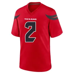 Houston Texans Men's Game Red Alternate Jersey (2 Calen Bullock)