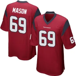 Houston Texans Men's Game Red Alternate Jersey (69 Shaq Mason)