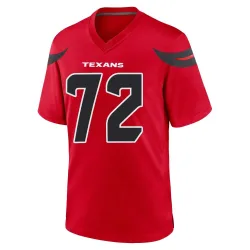 Houston Texans Men's Game Red Alternate Jersey (72 Dylan Deatherage)