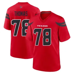 Houston Texans Men's Game Red Alternate Jersey (78 Zach Thomas)
