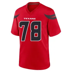Houston Texans Men's Game Red Alternate Jersey (78 Zach Thomas)
