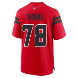 Houston Texans Men's Game Red Alternate Jersey (78 Zach Thomas)