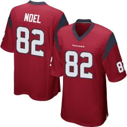 Houston Texans Men's Game Red Alternate Jersey (82 Jaylin Noel)