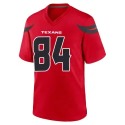 Houston Texans Men's Game Red Alternate Jersey (84 Justin Watson)