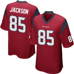 Houston Texans Men's Game Red Alternate Jersey (85 Daniel Jackson)
