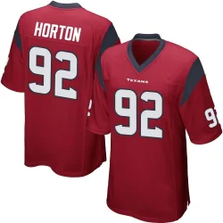 Houston Texans Men's Game Red Alternate Jersey (92 Dylan Horton)