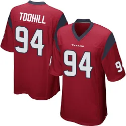 Houston Texans Men's Game Red Alternate Jersey (94 Casey Toohill)