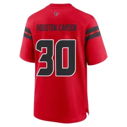 Houston Texans Men's Game Red DeAndre -Carson Alternate Jersey (30 DeAndre Houston-Carson)