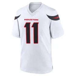 Houston Texans Men's Game White Jersey (11 Tremon Smith)