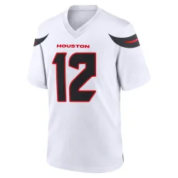 Houston Texans Men's Game White Jersey (12 Nico Collins)