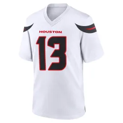 Houston Texans Men's Game White Jersey (13 Braxton Miller)
