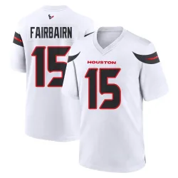 Houston Texans Men's Game White Jersey (15 Ka'imi Fairbairn)
