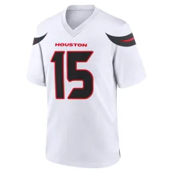 Houston Texans Men's Game White Jersey (15 Ka'imi Fairbairn)