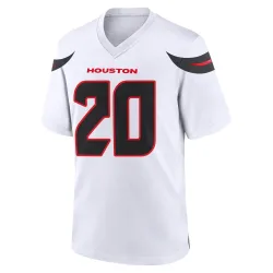Houston Texans Men's Game White Jersey (20 Jimmie Ward)