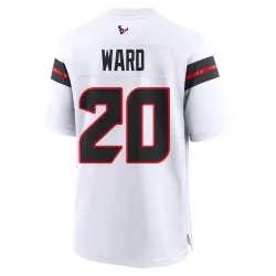 Houston Texans Men's Game White Jersey (20 Jimmie Ward)