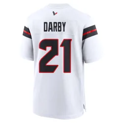 Houston Texans Men's Game White Jersey (21 Ronald Darby)
