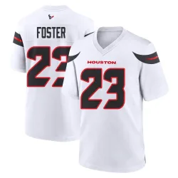 Houston Texans Men's Game White Jersey (23 Arian Foster)