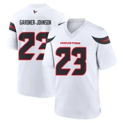 Houston Texans Men's Game White Jersey (23 C.J. Gardner-Johnson)