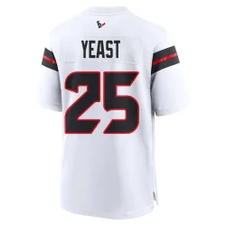Houston Texans Men's Game White Jersey (25 Russ Yeast)