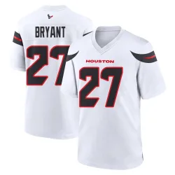 Houston Texans Men's Game White Jersey (27 Myles Bryant)