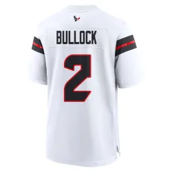 Houston Texans Men's Game White Jersey (2 Calen Bullock)