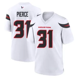 Houston Texans Men's Game White Jersey (31 Dameon Pierce)