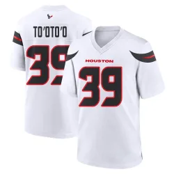 Houston Texans Men's Game White Jersey (39 Henry To'oTo'o)