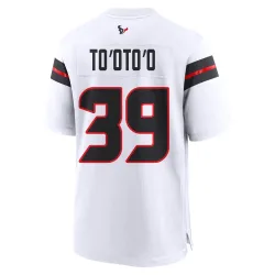 Houston Texans Men's Game White Jersey (39 Henry To'oTo'o)