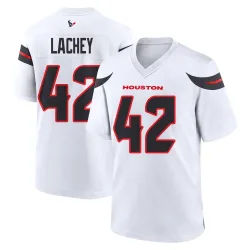 Houston Texans Men's Game White Jersey (42 Luke Lachey)