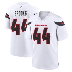 Houston Texans Men's Game White Jersey (44 British Brooks)
