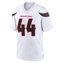 Houston Texans Men's Game White Jersey (44 British Brooks)