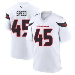 Houston Texans Men's Game White Jersey (45 E.J. Speed)