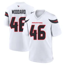 Houston Texans Men's Game White Jersey (46 Jackson Woodard)