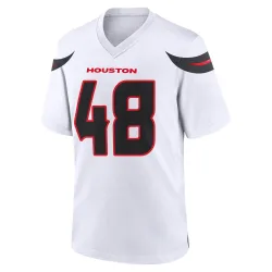 Houston Texans Men's Game White Jersey (48 Christian Harris)