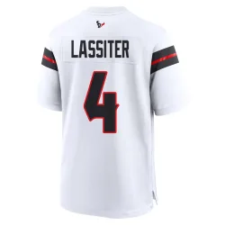 Houston Texans Men's Game White Jersey (4 Kamari Lassiter)