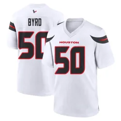 Houston Texans Men's Game White Jersey (50 Solomon Byrd)