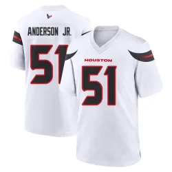 Houston Texans Men's Game White Jersey (51 Will Anderson Jr.)
