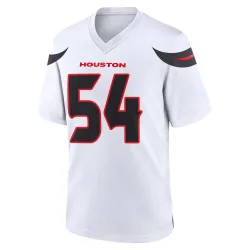 Houston Texans Men's Game White Jersey (54 Jarrett Patterson)