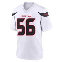 Houston Texans Men's Game White Jersey (56 Brian Cushing)