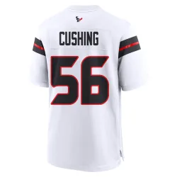 Houston Texans Men's Game White Jersey (56 Brian Cushing)