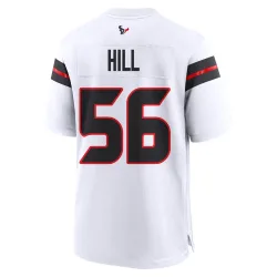 Houston Texans Men's Game White Jersey (56 Jamal Hill)