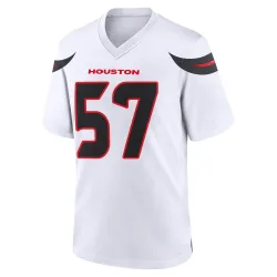 Houston Texans Men's Game White Jersey (57 Blake Fisher)
