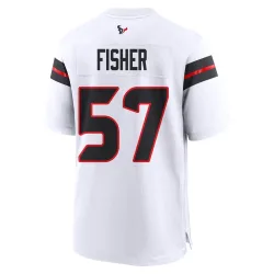 Houston Texans Men's Game White Jersey (57 Blake Fisher)