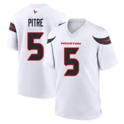 Houston Texans Men's Game White Jersey (5 Jalen Pitre)